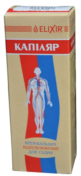 Kapilar, ointment for veins and legs 150ml, with horse chestnut, arnica, Siberian pine needle oil, for edema, swelling, varicose veins